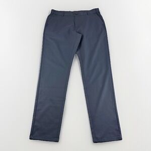 Jack Archer Tech Pants Mens 33x32 Deep Blue Jetsetter Chinos Zip Pocket Preppy